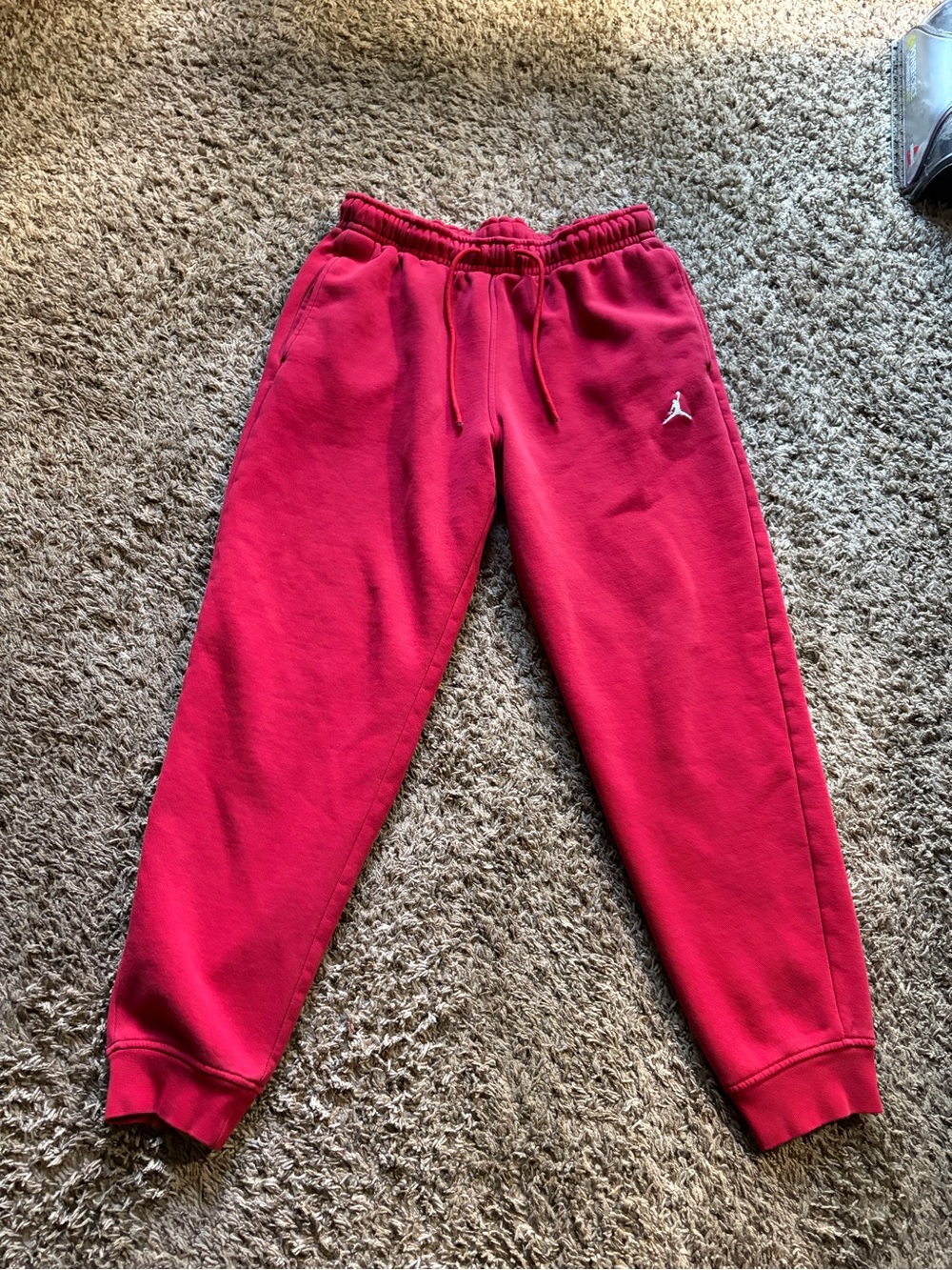 Jordan Red Fleece Jogger Pants